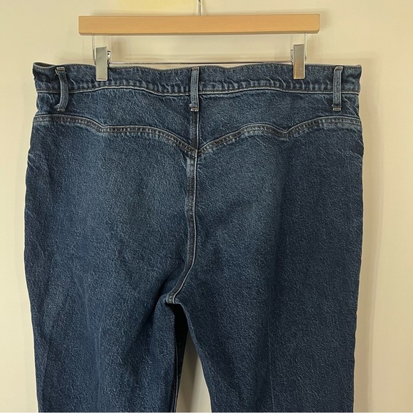 Express 16S 70s Flare Jeans Womens Large Short 0842 Flex Mid Rise Dark blue - Picture 6 of 13